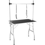 Tectake - table de toilettage avec potence réglable en hauteur et 2 sangles pliable Tectake - table de toilettage avec potence réglable en hauteur et 2 sangles pliable