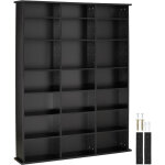 Tectake - tag�re dvd cd aspect bois pour jusqu'� 840