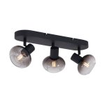 Teddy - spot plafond, plafonnier - 3 lumière - l 49 cm - noir - moderne - éclairage intérieur - salon ... Teddy - spot plafond, plafonnier - 3 lumière - l 49 cm - noir - moderne - éclairage intérieur - salon ...
