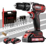 Teeno 21v cordless drill driver for makita batteries (2 x 2. 0ah), 45 nm cordless screwdriver, metal ...