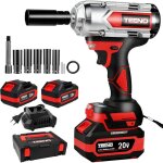 Teeno ? cl� � chocs sans fil 1000nm ? moteur brushless ? 2 batteries 4. 0ah ? t�te pivotante 90� pour ...