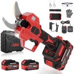 Teeno s�cateur �lectrique sans fil 21v, 50mm secateur electrique 8000 mah, c�ble de prolongation 1. 05m, ...