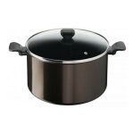 Marmite aluminium 30cm + couvercle en verre tefal b5546902 Marmite aluminium 30cm + couvercle en verre tefal b5546902