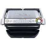Optigrill + gc712d34 gril de contact 2000 watts 80 - 250 c argent / noir - tefal