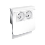 Tehalit - adaptateur blanc pour plinthe, h. 19 x p. 16. 5 cm