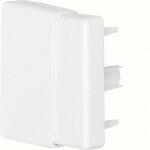 Tehalit embout blanc pour goulotte, h. 6. 3 x p. 4. 5 cm Tehalit embout blanc pour goulotte, h. 6. 3 x p. 4. 5 cm