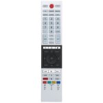 T�l�commande tv - toshiba - ct - 90430 ct - 90429 - ultra hd smart tv - argent + noir