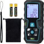 T�l�m�tre laser m�tre laser 50m num�rique avec 2 niveaux � bulle, r�flecteur, mesure de longeur surface ...