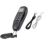 T�l�phone fixe mural avec identification de l'appelant, r�duction du bruit et recomposition rapide, id�al ...