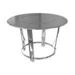 Chapeau plat ten 000013 inox n3 d180  200mm