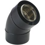 Ten - coude concentrique 470580 bio 45� inox galva d80 / 125mm avec joint viton