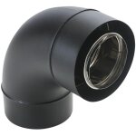 Ten - coude concentrique bio 87 inox / galva d 80 / 125 ref. 470980