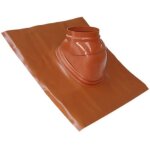 Ten - pi�ce d'�tanch�it� de toiture t. e. n, solin plomb 25 � 45 brun orang� diam�tre 60 / 100 et 80 ...