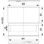 Ten - raccord de départ foyer insert inox ø 180 / 186 118180 Ten - raccord de départ foyer insert inox ø 180 / 186 118180