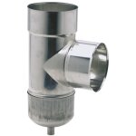 Ten - t� tubage 90� inox 304 + purge �155 piquage femelle