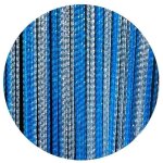 La tenda - rideau de porte en pvc bleu rimini 100x230 cm