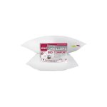 Abeil lot de 2 oreillers bio confort - 60 x 60 cm - blanc