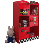 Les tendances - biblioth�que 3 portes vipack car beds - rouge