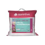 Blanreve lot de 2 oreillers special transpiration - 60 x 60 cm - blanc