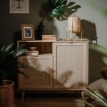 Les tendances - finori buffet bali 01a chne sonoma et impression de canne
