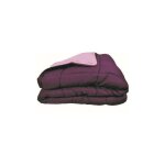 Les tendances - couette chaude microfibre 400 gr / m2 calgary prune + parme 240x260cm