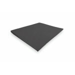 Les tendances - drap plat en coton percale 260x300 cm camille anthracite, par songe de camille
