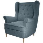 Les tendances - fauteuil bergère lizzi ? Élégance intemporelle et confort royal - bleu clair Les tendances - fauteuil bergère lizzi ? Élégance intemporelle et confort royal - bleu clair