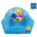 Les tendances - fauteuil club baby shark bleu ciel