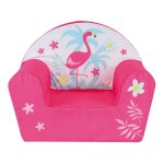 Les tendances - fauteuil club mousse flamant rose