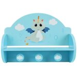 Les tendances - fun house leon le dragon 713338 etagere portemanteau dimensions : + - h. 33 x l. 46 x ...