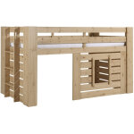 Les tendances - lit cabane 90x200 cm en pin massif naturel