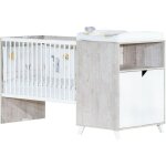 Lit combiné 120x60 évolutif en 90x190 en bois Lit combiné 120x60 évolutif en 90x190 en bois