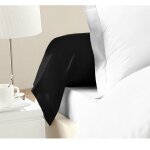 Les tendances - lovely home lot de 2 taies de traversin 100% coton 85x185 cm noir