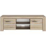 Les tendances - meuble tv 2 portes - ch�ne kr�nberg clair