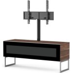 Les tendances - meuble tv meliconi belovo 120 m00171 bois fonc avec support