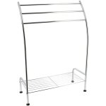 Tendance - porte serviettes 1 etagere 3 barres - chrome