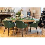 Les tendances - table à manger extensible 140 / 220x90x79, 5 cm décor chêne clair Les tendances - table à manger extensible 140 / 220x90x79, 5 cm décor chêne clair