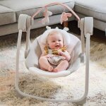 Les tendances - transat lectrique pliable ingenuity - flora - arche, jouets amovibles, rglages de bascule, ...