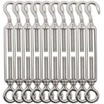 Tendeur cable crochet m5 (crochet et oeil), tendeur fil acier / tendeur cable inox en acier inoxydable ...