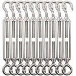 Tendeur cable crochet m5 (crochet et oeil), tendeur fil acier / tendeur cable inox en acier inoxydable ...