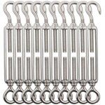 Tendeur cable crochet m5 (crochet et oeil), tendeur fil acier / tendeur cable inox en acier inoxydable ...