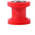 Tendeur de cha�ne � galet coulissant, guide - cha�ne de 10 mm pour mini - moto / quad / cross, rouge
