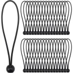 Tendeur lastique, 35noir bungee tendeur boule(20cm) corde elastique pour bache, elastique crochet portable ...