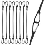 Tendeur elastique avec mousqueton, 8 pi�ces 25cm tendeurs �lastiques avec mousqueton, tendeurs elastique ...