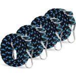 Tendeurs elastique plat avec crochets 2m, sandow reglable elastique avec crochet m�tal, corde elastique ...