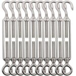 Choyclit - tendeur inox, 10 pièces tendeurs de fil, tendeur crochet et oeil en acier inoxydable 304, ... Choyclit - tendeur inox, 10 pièces tendeurs de fil, tendeur crochet et oeil en acier inoxydable 304, ...