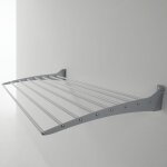 Fold Étendoir à linge, séchoir à linge mural et pliable en aluminium et acier, 60x57x9 cm - gris - foxydry ... Fold Étendoir à linge, séchoir à linge mural et pliable en aluminium et acier, 60x57x9 cm - gris - foxydry ...