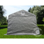 Dancover - tente abri voiture garage basic, 3, 3x7, 2x2, 4m pe, gris