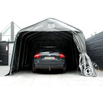 Tente abri voiture garage pro 3, 6x4, 8x2, 68m, pe, gris Tente abri voiture garage pro 3, 6x4, 8x2, 68m, pe, gris