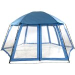 Blue bay - tente dme abri de piscine et spa - 5m x 4m h2. 5m